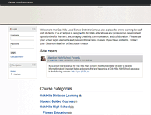 Tablet Screenshot of ohmoodle.ohlsd.net